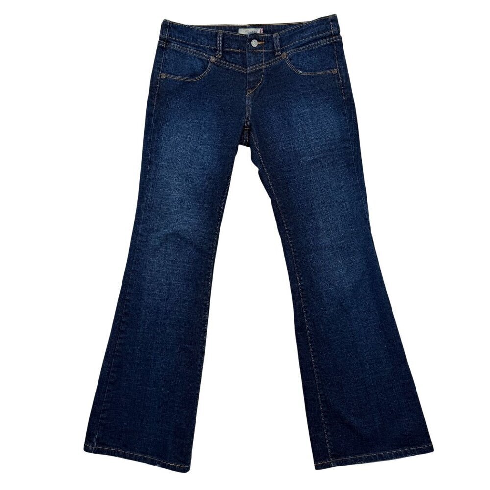 Levis 545 Low Rise Flare Jeans‎ Dark Wash Stretch Y2K Hippie Hip Hop Womens 8M